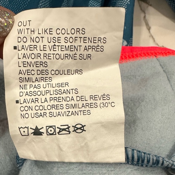 Under Armour ColdGear Loose Hoodie Blue with Pink Trim Size YL - Picture 5 of 7